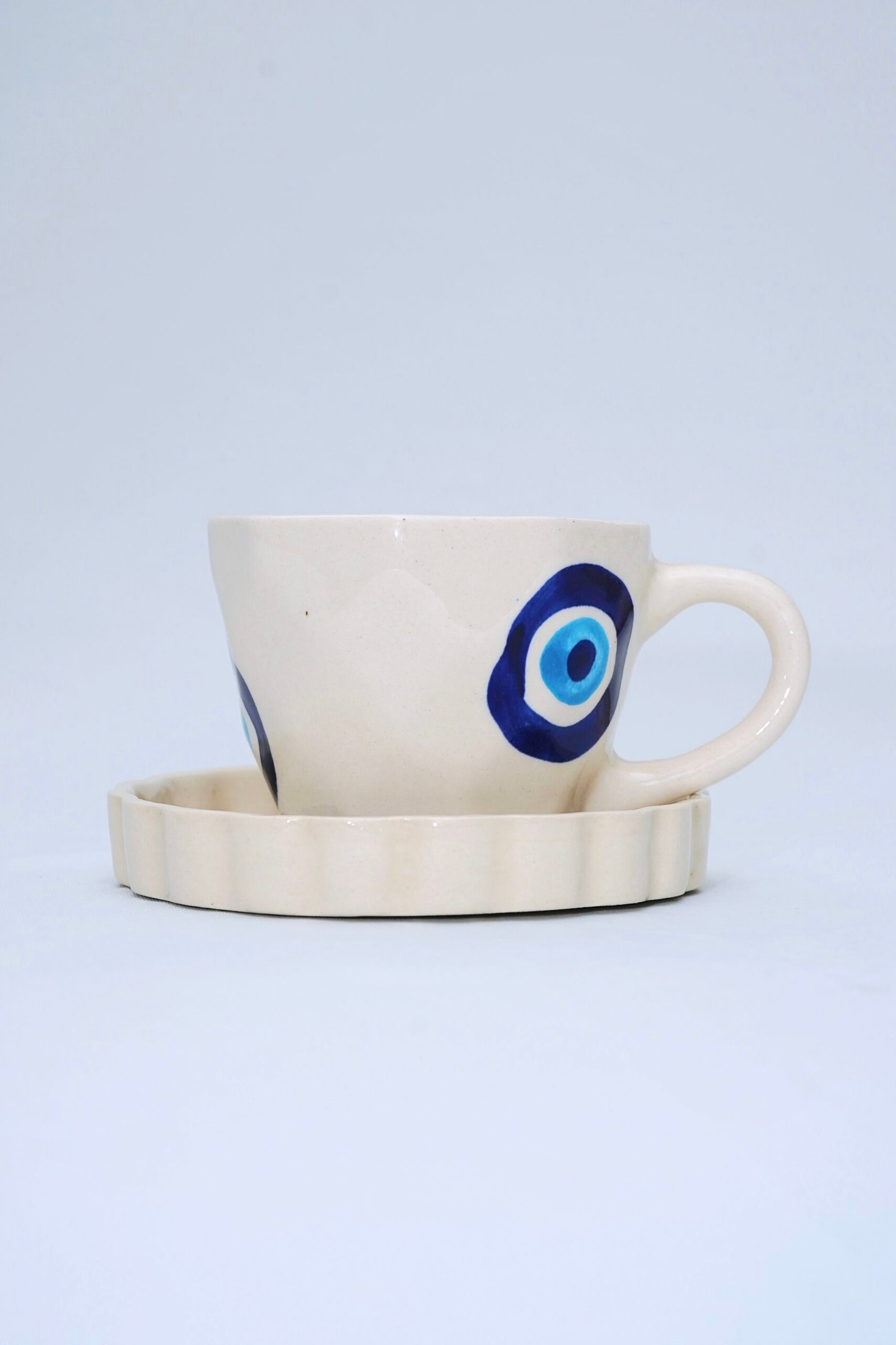 evil eye ceramic cup