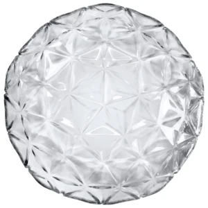 Deep Plate Estrella – Geometric Crystalline Glass Dining Bowl