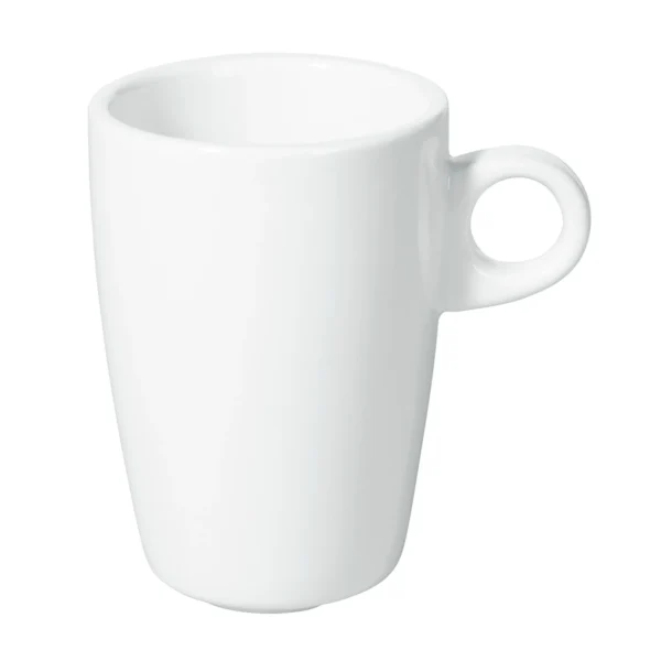 Bistro Porcelain Espresso Cup – Contemporary High-Rim Series